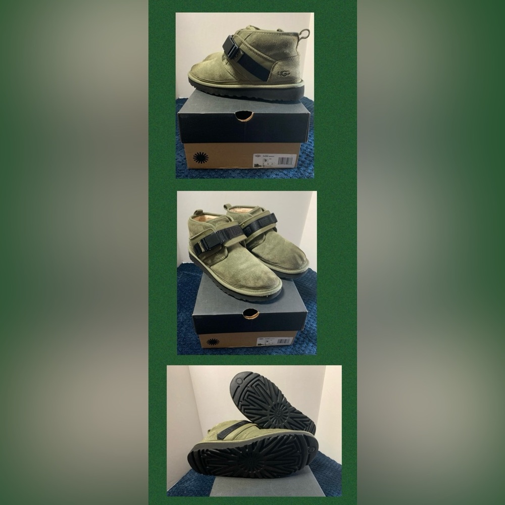 UGG Men's Moss Green NEUMEL SNAPBACK Boots size 9